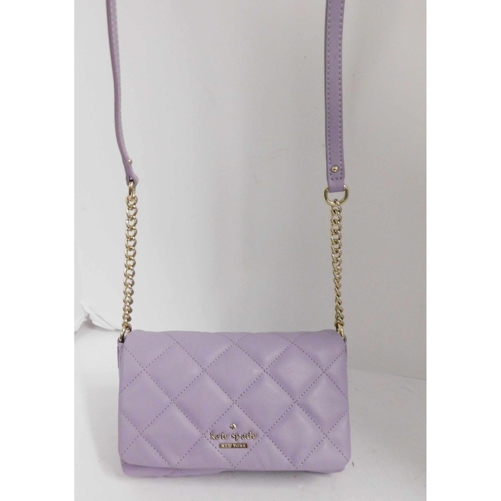 Kate Spade Lilac Purple Quilted Leather Emerson Place Vivenna Shoulder Bag